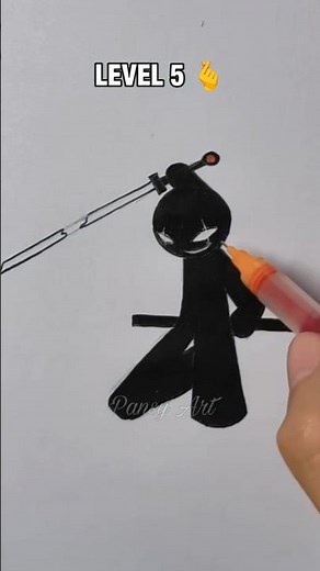Drawing Stickman in different level part 3 #howtodraw #stickman #drawingstickman #drawing #sketch