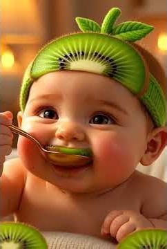 Cute AI little fruit kids