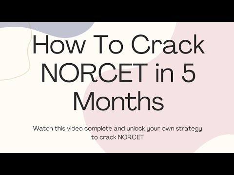 Want To Crack NORCET in 5 Months??? Watch Now☑️