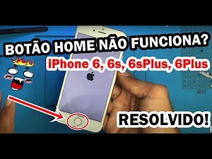 COMO RECUPERAR BOTÃO HOME DE IPHONE 6 6S, 6PLUS, 6SPLUS RESOLVIDO!