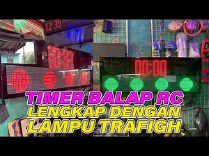 RC RACING TIMER LED DISPLAY WITH 1/8 SCALE FULL COLOR P10 RGB PANEL MODULE BASED ON ARDUINO