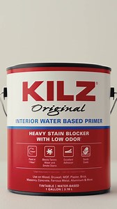 The next generation of primer is here. KILZ® Original Water-Based Primer delivers the stain blocking power Pros trust, now in a low-odor, easy clean-up formula. | KILZ