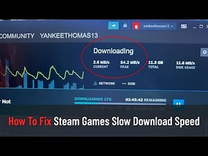 How To Fix Steam Games Slow Download Speed (Tutorial)