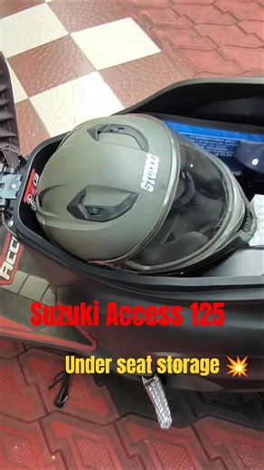 Suzuki Access 125 under seat storage capacity
