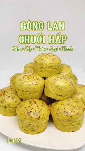 BÔNG LAN CHUỐI HẤP - By D.I.M #bonglan #bonglanchuoi #chuoi #hap #steam #banana #cake #bananacake #bydim #anngonnaugon #ancungtiktok
