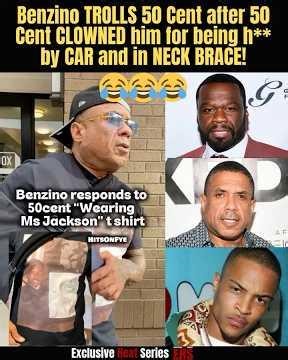 Benzino TROLLS 50 Cent after he CLOWNED him for being in NECK BRACE! #50cent #benzino #rapbeef #ti