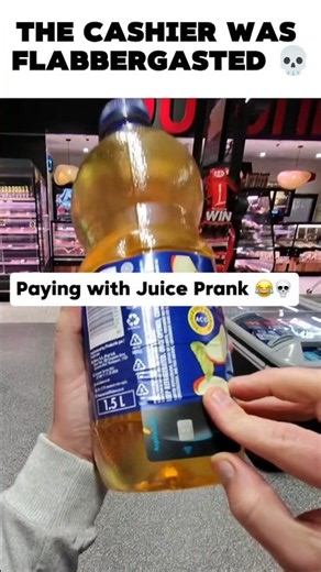 Bro paid with a literal APPLE juice the cashier was flabbergasted 💀 #memes #funny #viralshorts