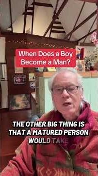 When does a boy become a man #spirituality #spiritualawakening #awakening boy #man #shaman