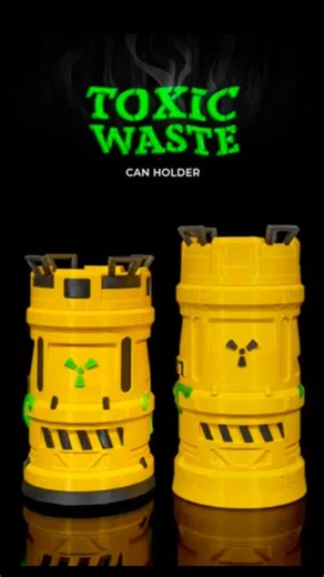 Toxic waste can holder | 3D print
