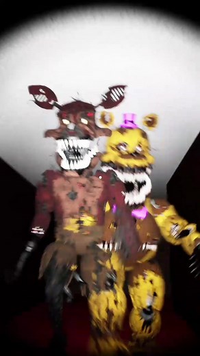 FNAF 4 Animatronics Chase You - Scary Gaming Experience