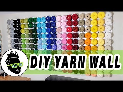 Yarn Storage Idea | Pegboard Yarn Wall 👩🏾‍🔧🧶