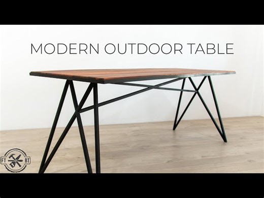 How to Build a Modern Outdoor Table