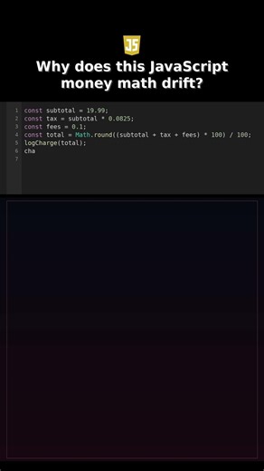 Why does this JavaScript money math drift? #javascriptsecurity