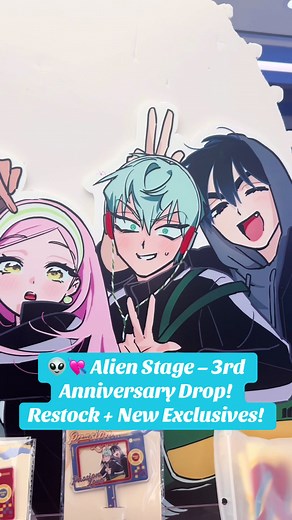 👽💘 Alien Stage 3rd Anniversary Drop — Restock & New Exclusives! 💘👽 We’re thrilled to bring in a big wave of Alien Stage 3rd Anniversary Pop-Up exclusive goods — including both restocks and brand-new items! This drop includes: ✨ Can Badges ✨ Acrylic Selfie Stick ✨ Acrylic Stands ✨ Colour Board ⚠️ All items are limited — once sold out, that’s it! Plus, we’ve set up a special display featuring Till, Ivan & Sua CV signed “To” cards. 📸 Fans are welcome to visit and take photos in-store! 📍 Avail
