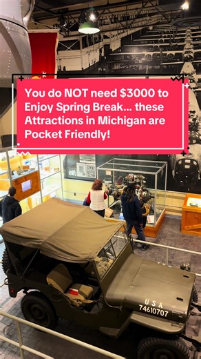 💸 Spring break doesn’t have to drain your savings. 💸 We filled 3 days with FREE museums, interactive science & art. Plus, we explored Lansing without flying or breaking the bank. Save this if you’re planning a budget-friendly Michigan road trip! Tag your travel buddy 👯 & check out @Choose Lansing for more ideas. #MichiganTravel #BudgetTravel #SpringBreakMichigan #ChooseLansing #MidwestTravel