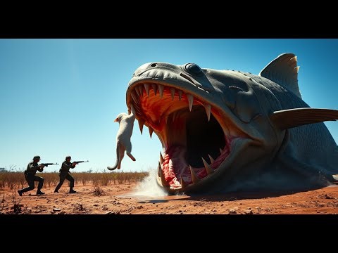 Heroic Rescue Team Saves a Curious Cat from a Giant Catfish's Jaws.