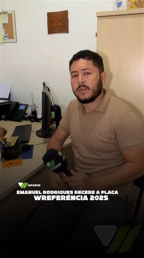 WINFORMS - BLOG DE NOTÍCIAS on Instagram: "Emanuel Rodrigues recebeu a placa do WREFERÊNCIA 2025, reconhecimento concedido a personalidades que se destacam pelo trabalho, dedicação e contribuição para o desenvolvimento da comunidade. A homenagem reforça a importância da sua atuação e o impacto positivo gerado por suas ações, que o tornaram um nome lembrado e valorizado pela população. WINFORMS"