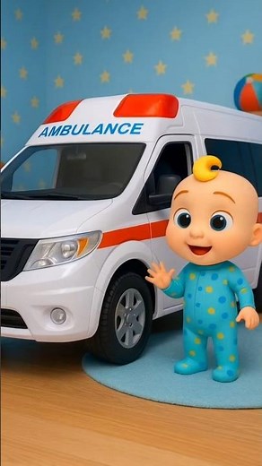🚑 Wheels on the Bus | Ambulance Song 🚑 Baby Goes to the Rescue! | Nursery Rhymes & Kids Songs
