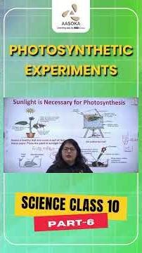 Life Processes: Photosynthetic Experiments | Part-6 | Science Class 10 | NCERT | CBSE 2025 | AASOKA