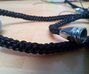 Woven Leather Necklace Cord