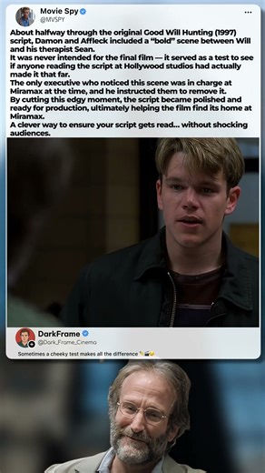 Good Will Hunting’s Secret “Test Scene” — How Damon & Affleck Exposed Studio Execs