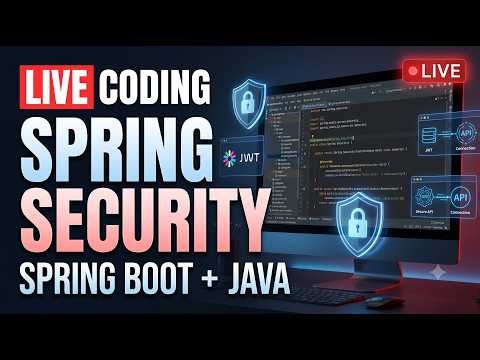 🔴 LIVE Coding: Implementing Spring Security in Spring Boot | Java Backend Development