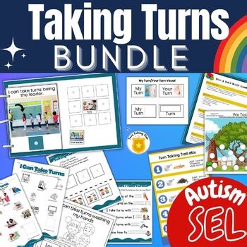 Turn Taking Bundle Autism Social Skills Taking Turns Activities & Visual Support