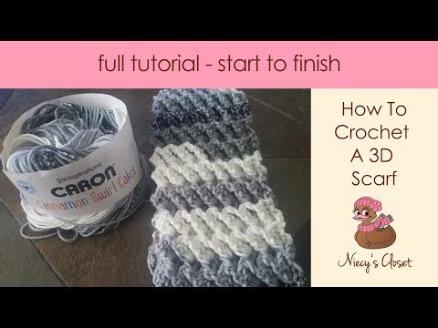 How To Crochet A 3D Scarf