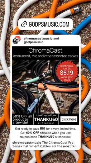 1.1K views | The ChromaCast Pro Series Instrument Cables are the most...