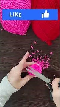 How to make perfect Pom Pom with your hand super Easy #Shorts