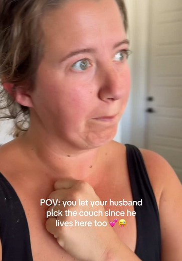 Honestly didn't think I'd say this, but he nailed it. And yes, he picked the purple! Our Lovesac sectional is modular, washable, and kid-proof — today we set it up as a loveseat reclining couch we've had it a year and have no regrets! #furniture #kidfriendly #momlife #homedecor #livingroom