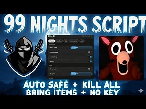 🔥99 Nights In The Forest SCRIPT (Roblox) ⭐ NO KEY ⭐ Auto Win, Safe Zone, Bring Items & More!