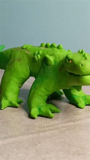 lizard #stopmotion #claymation #animation
