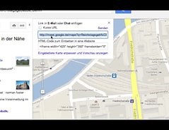 Eine Karte aus Google Maps kopieren