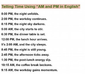 16K views · 1.2K reactions | Telling Time Using “AM and PM in English” | Empowering English Learning | Facebook