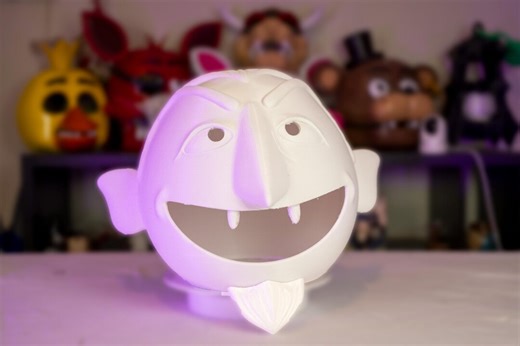 3D Printed the Count Helmet | Sesame Street Inspired Cosplay Mask | Fits 25 Inch Head | Costume Prop | Display Collectible - Etsy