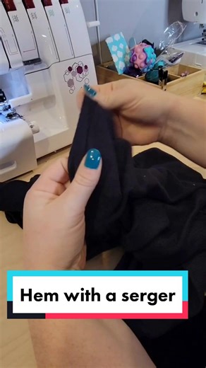 How to Hem Leggings with a Serger