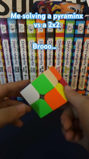 Me solving a pyraminx vs a 2x2…