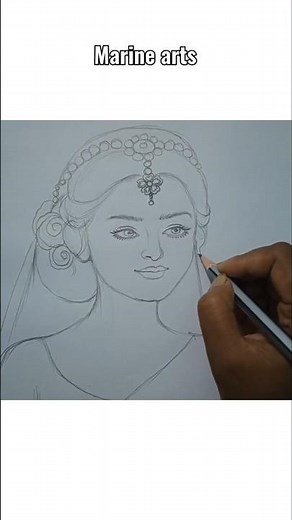 traditional bride drawing😍 #shorts #bride #traditional #sketch #art