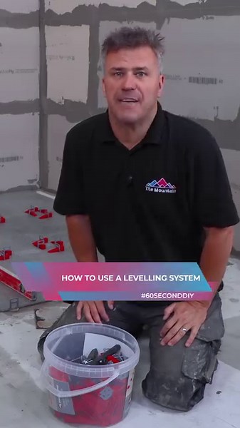 How to Use a Levelling System #60seconddiy #tile #levelling #system #tiling #trade #tips #tilemountain #grout #home #renovation #homeimprovement #interiordesign #decor #construction #architecture #wow #omg #howto #advice #guide #stepbystep #grouting #vibes #motivation #inspiration #mrandmrsdiy | Mr and Mrs DIY