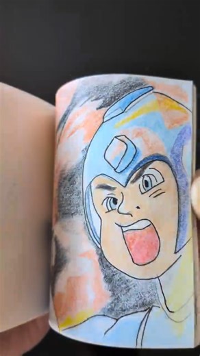 Fire Man vs Mega Man #flipbook #drawing #art