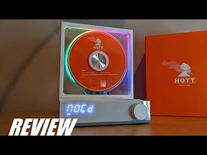 REVIEW: Using a CD Player in 2024? Bluetooth Speaker | Cool RGB LED Light | Transparent Design?