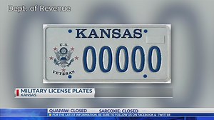 Kansas bill would expand license plates recognizing military veterans