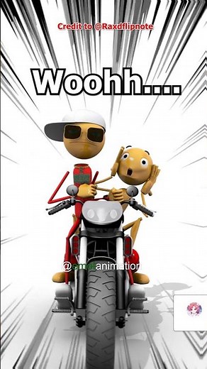 Motor Crash 😎🏍😫🗿 (Animation Meme) #memeanimation IB: Car Crash by ‪@raxdflipnote‬