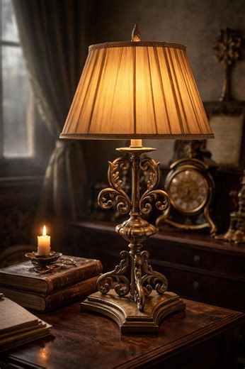 Vintage Ornate Gold Table Lamp: Baroque Hollywood Regency Statement Piece - Etsy