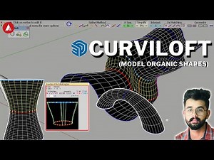 Model organic shapes in sketchup | Curviloft extension | The architecture tract | With Manan Hans