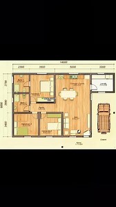🌿A clean and well-planned 3-bedroom floor plan. Just an idea only — you can always modify, adjust, or add what’s missing to suit your needs.💚 For inspiration ideas only. Room Dimensions (W x D): *Living Room (Sala): 3.4m x 3.7m *Dining–Kitchen (Comedor-Cocina): 4.8m x 5.4m *Bedroom 1 (Habitación 1): 3.3m x 3.9m *Bedroom 2 (Habitación 2): 3.0m x 3.2m *Bedroom 3 (Habitación 3): 3.2m x 3.4m *Bathroom 1 (Baño 1): 2.4m x 2.5m *Bathroom 2 (Baño 2): 2.1m x 2.6m *Hallway (Pasillo): 1.5m x 3.5m *Laundr