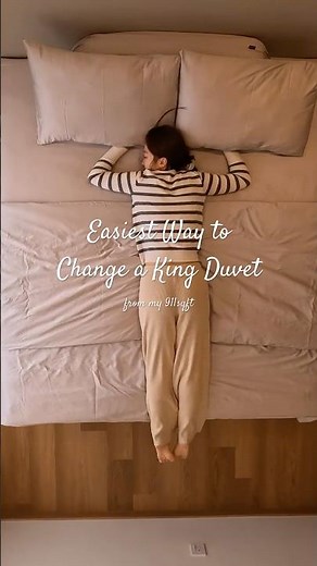 How to Put On a Duvet Cover Fast 💨 King Size Made Easy