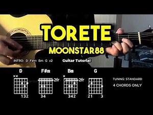 Torete - Moonstar88 | Easy Guitar Chords Tutorial For Beginners (CHORDS & LYRICS) #guitarlessons