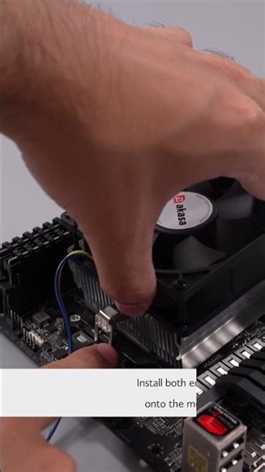 AMD CPU Cooler Installation (80mm Fan) | Cam-Lever Clip